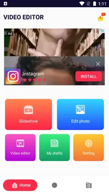 Video editor android App screenshot 0